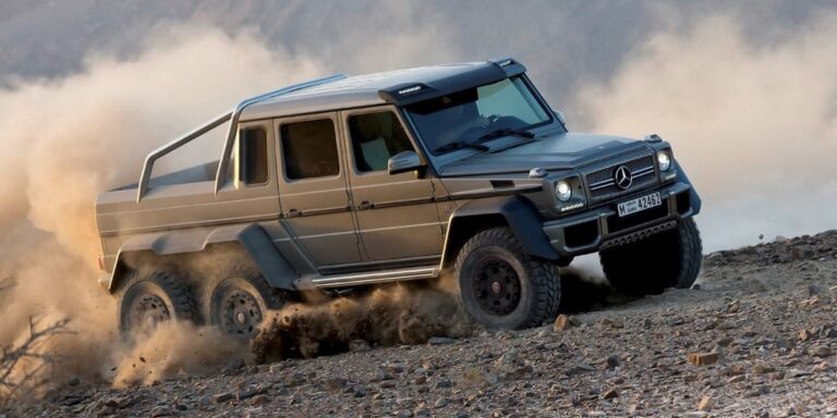 Mercedes G63 sekiz tekerlekli karavan ilanı Ukrayna’da gündem oldu