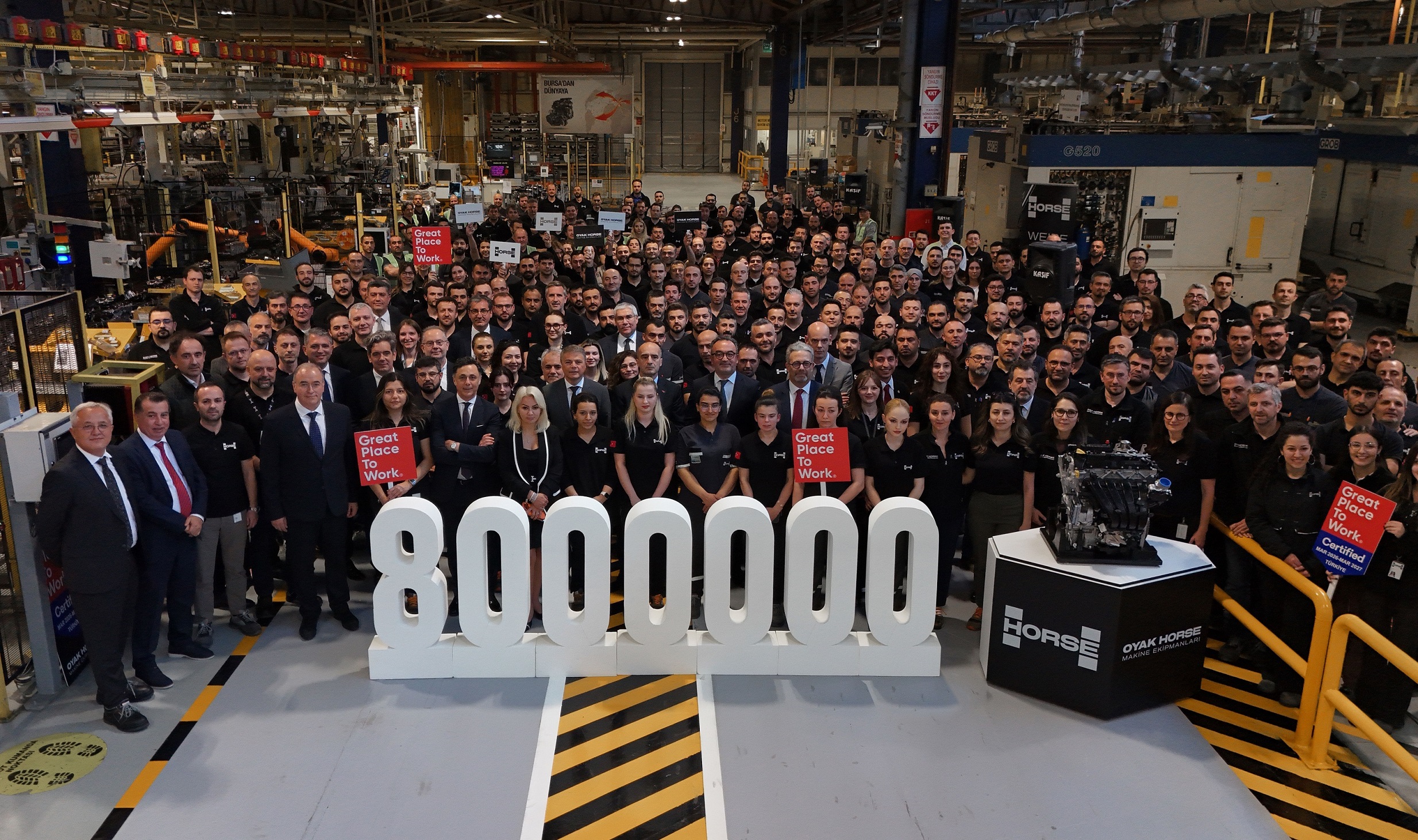 OYAK HORSE 8 milyonuncu motoru ürettiOYAK HORSE 8 milyonuncu motoru üretti
