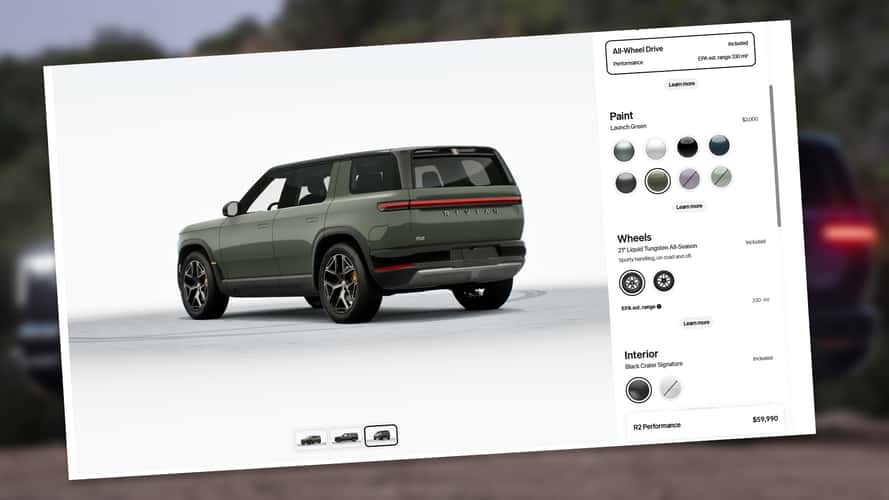 Rivian R2 Konfigüratörü Açıldı