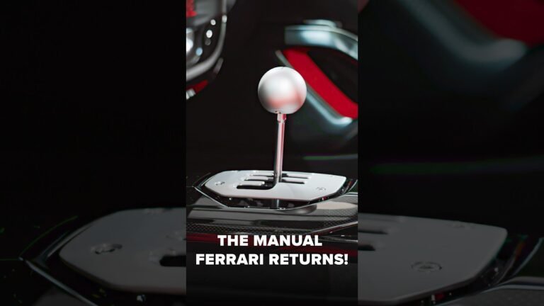 Ferrari brings back the manual gearbox! Sort of…